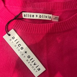 Alice + Olivia Pink Cashmere Sweater